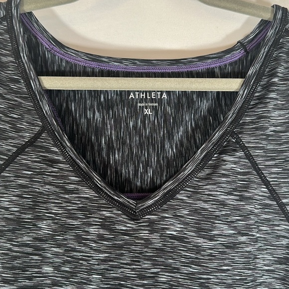 Athleta Pop Space Dye Grey Athletic Run Tank Top - Picture 9 of 11